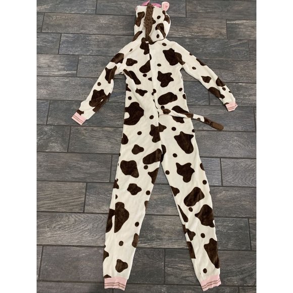 Secret Treasures Brown Cow Hoodie Halloween Cosplay One-Piece, Sz Small EUC - Picture 10 of 12